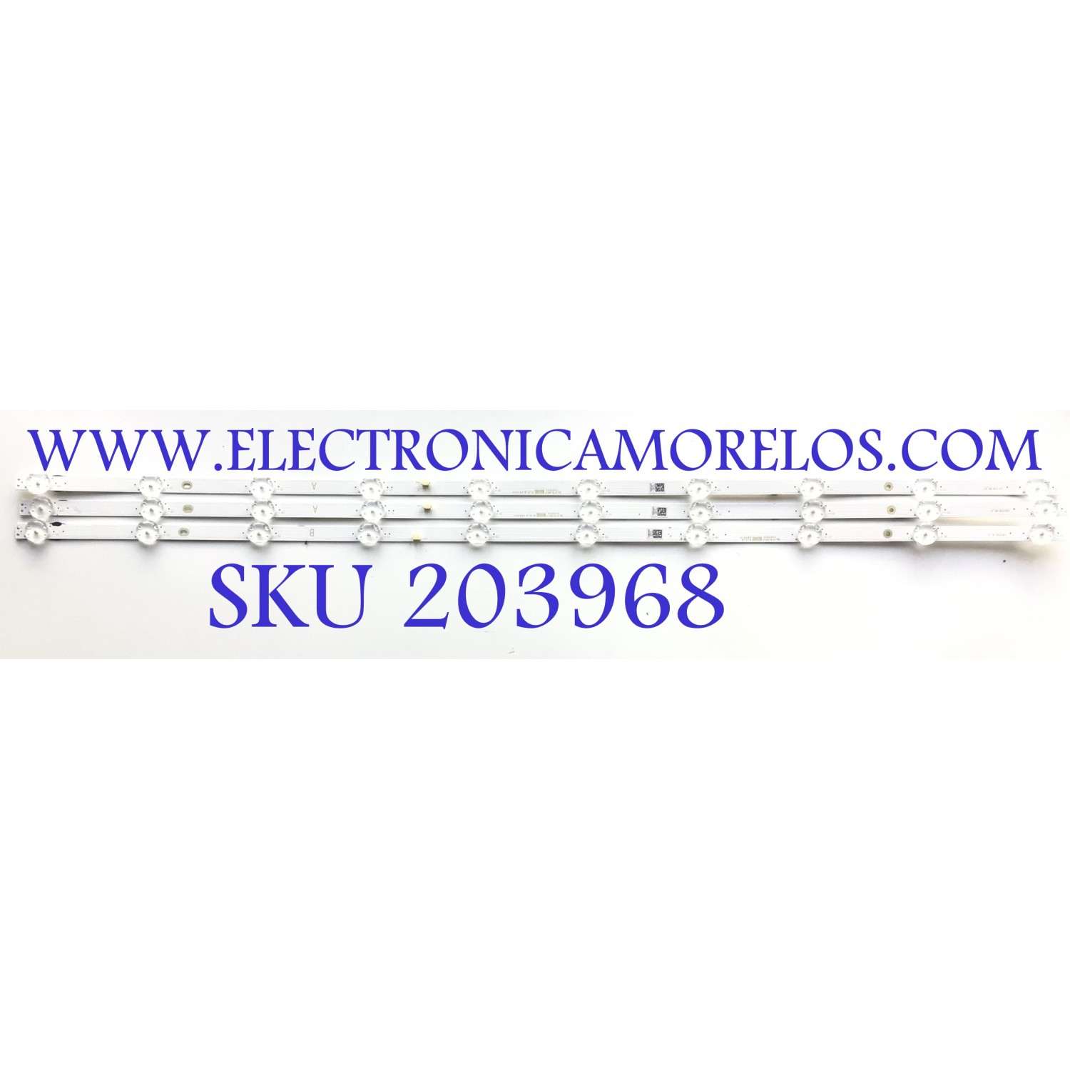 KIT DE LEDS PARA TV VIZIO (3 PZ) / NUMERO DE PARTE LB43108 V0_01 / 8101020496A / 098101008DH09 / PANEL V435-G0 LAUFQEKV / MODELO V435-G0 LAUFQEKV
